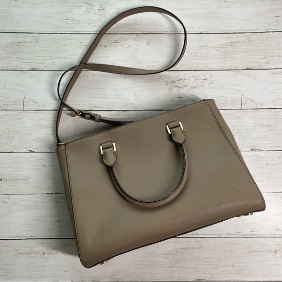 MICHAEL Michael Kors Satchel in Taupe - Picture 2 of 15